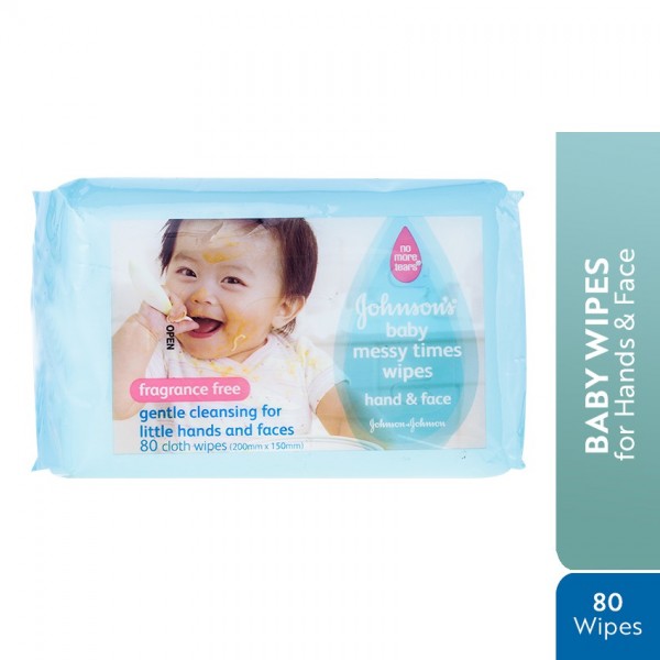 Johnson's Baby Messy Times Wipes (80 Wipes)